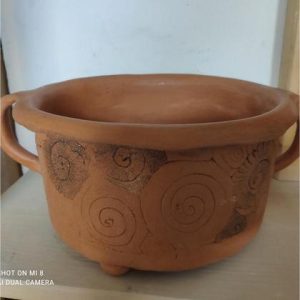 Schüssel Keramik poliert mit 2 Henkel