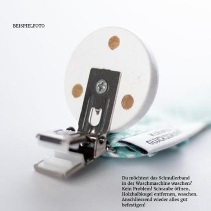 Schnullerband **lucky clover_blau** - Image 2