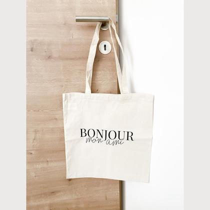 Baumwollshopper „Bonjour mon ami“