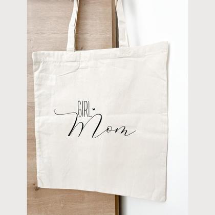 Baumwollshopper „Girl Mom“