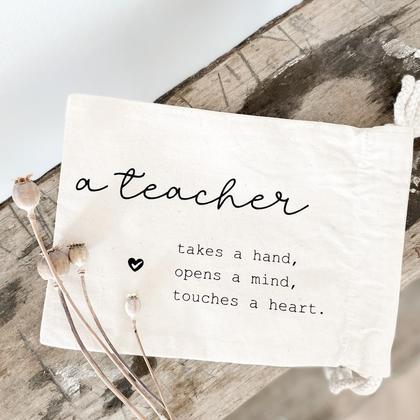 Baumwollbeutel a teacher …