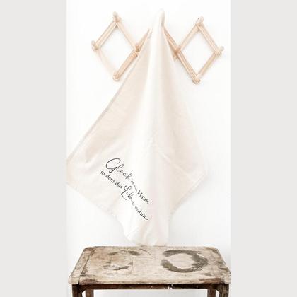 Geschirrtuch „Glück ist ein Haus“