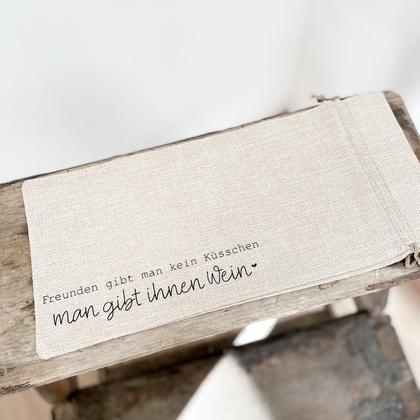 Flaschen-/Weinbeutel „Freunde“