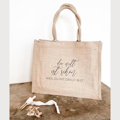 Classic Jute „die Welt ist schön“