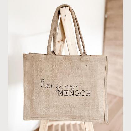 Classic Jute „herzensmensch“