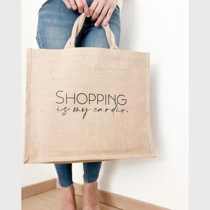 Jumbo Jute „Shopping is my Cardio“