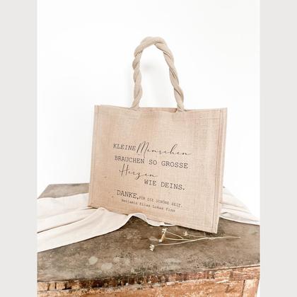 Classic Jute „kleine Menschen brauchen“
