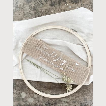 Stickrahmen „Der schönste Weg“