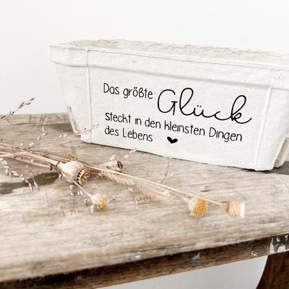 Kartonschachtel „Das größte Glück“