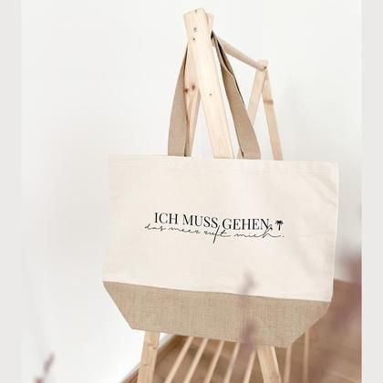 Strandtasche „… das Meer ruft mich“