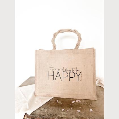 Classic Jute „It‘s a Good day to be happy“ - Image 2