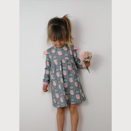 Langarmkleid Heissluftballon auf grau - Image 2