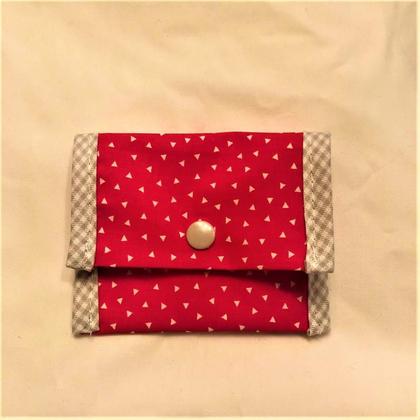 Tascherl - Rot mit weißen Eckerln