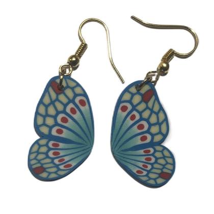 Ohrringe Schmetterlingsflügel - Türkis