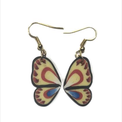 Ohrringe Schmetterlingsflügel - Gelb