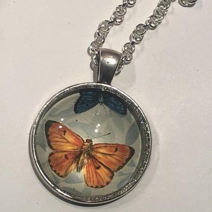 Kette - Schmetterling - Orange