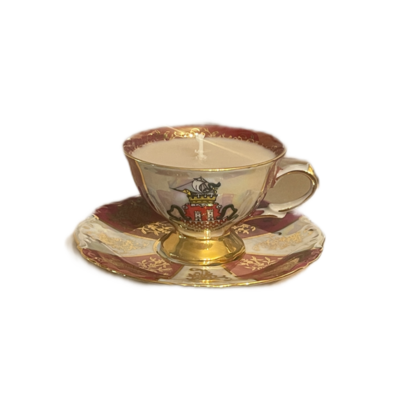 Teelicht - Rot/Weiß - Wappen