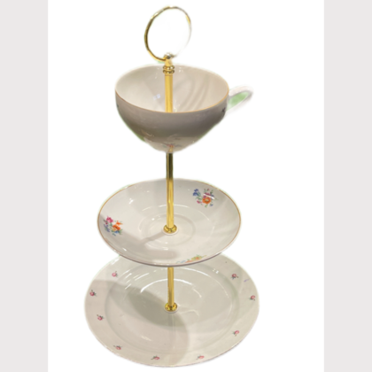 Etagere "bunte Röschen"