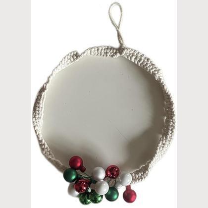 Türkranz- Christbaumkugeln Rot/Weiß/Grün