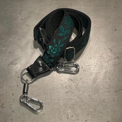 Taschengurt - Blume Grün