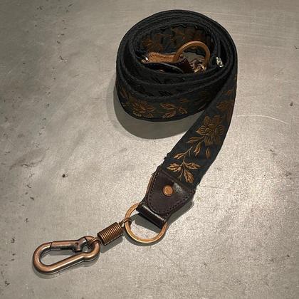 Taschengurt - Blume Braun