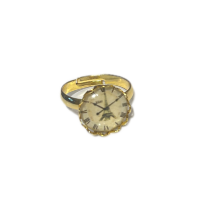 Ring - Ziffernblatt Eifelturm beige