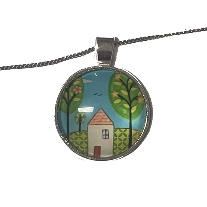 Kette - Bäume und Haus