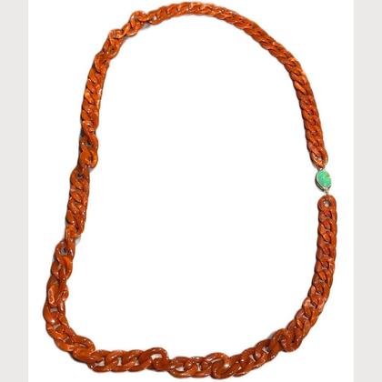 Kette Ida Anna Ella Ingeborg- Korallenrot