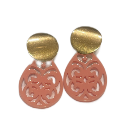 Ohrringe - Tropfenform klein Rosa