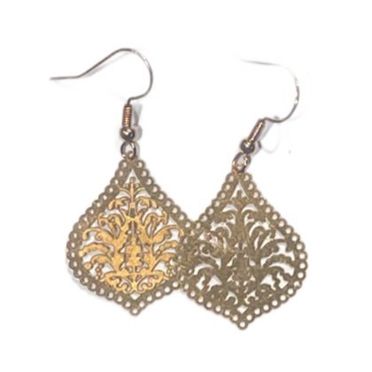 Ohrringe  Tropfen-Ornament Roségold