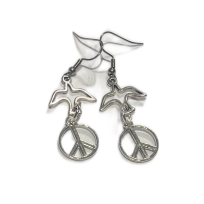 Ohrring Schwalbe und Frieden