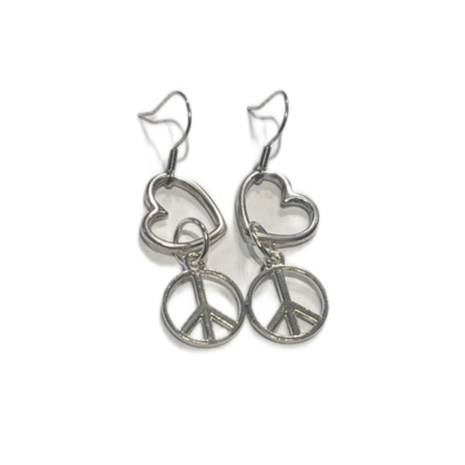 Ohrring Peace and Love