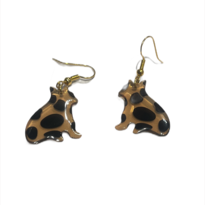 Ohrringe - Pünktchen-Katzen