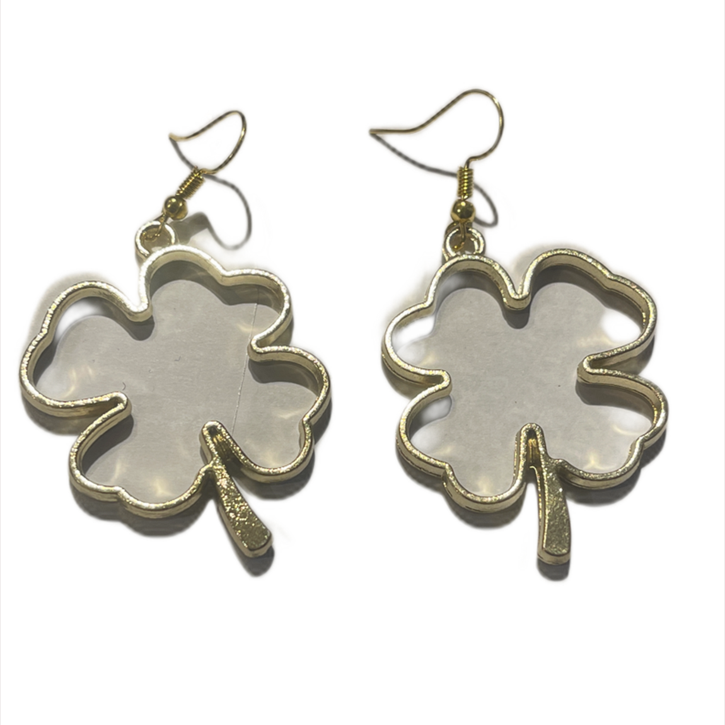 Ohrringe Kleeblatt Groß
