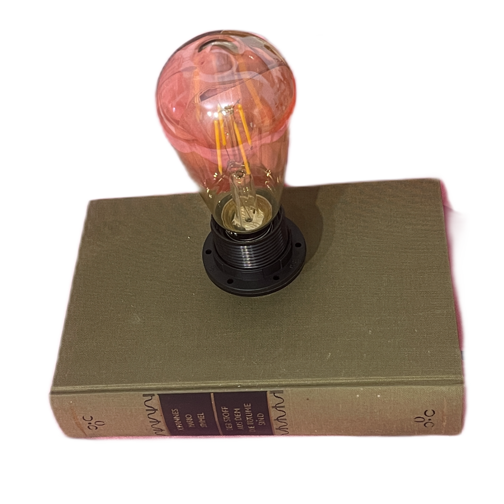 Bücherlampe- Der Stoff aus dem Träume sind