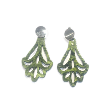 Ohrringe - Resin - Jugenstilblüte