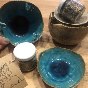 Räucherset klein inklusiv Räuchermischung und Teelicht