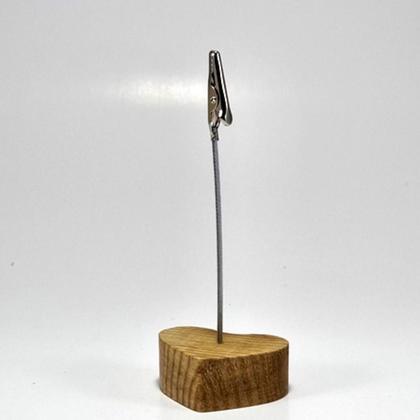 Herz Notizhalter, Bilderhalter, Zettelhalter, Kartenhalter aus Holz