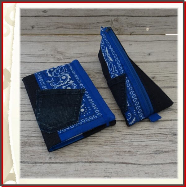 Notizbuchhülle + Stifettäschchen