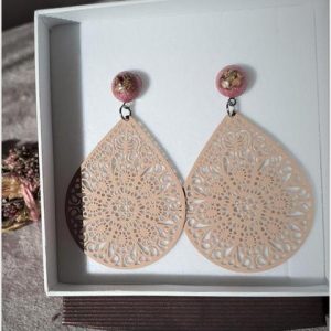 Ohrschmuck Boho-Style (beige)