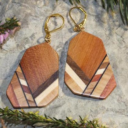 Ohrringe mit Brisur vergoldet