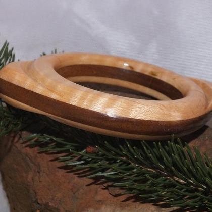 Armreifen aus Esche und Nussbaum - Image 3