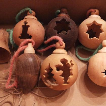 Christbaumkugel aus Lindenholz mit Motiven - Image 4