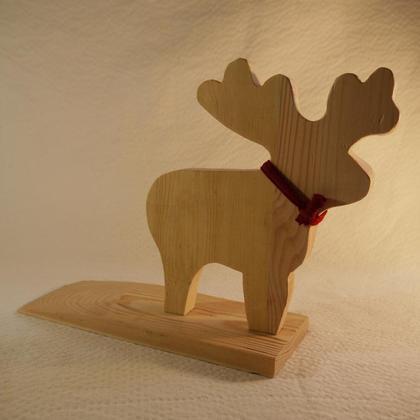 Weihnachtlicher Türstopper Elch