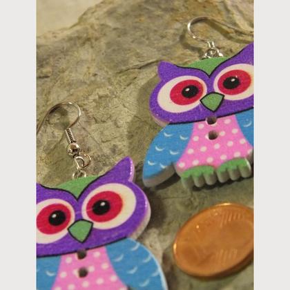 Ohrringe bunte Eulen - Image 3