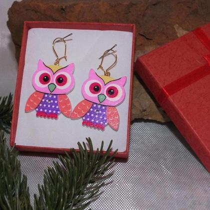 Ohrringe bunte Eulen - Image 4