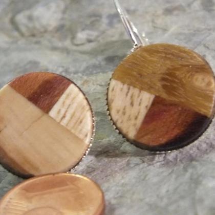 Ohrringe aus 3 Holzarten - Image 2