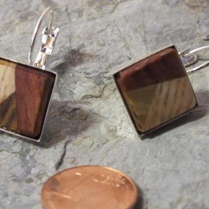 Ohrringe aus 3 Holzarten