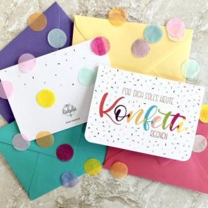 Klappkarte "Konfetti"