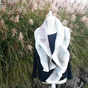 Schal handgefilzt kuschelig weich